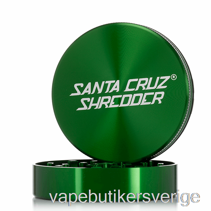 Vape Sverige Santa Cruz Dokumentförstörare 2,75 Tum Stor 2-delad Kvarn Grön (70 Mm)